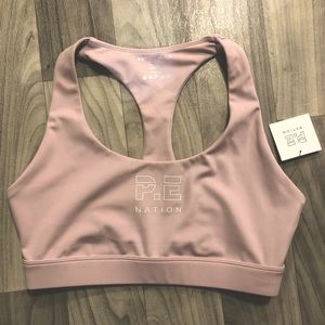 P.E. NATION SOFT! Denizens Sports Bra Yoga/Gym Top, Medium